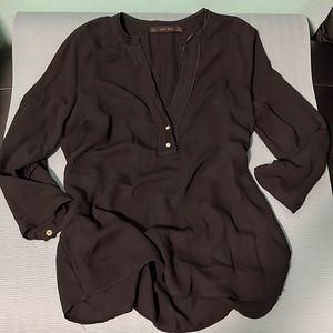 Zara silk top, size S, 3/4 sleeves, excellent condition